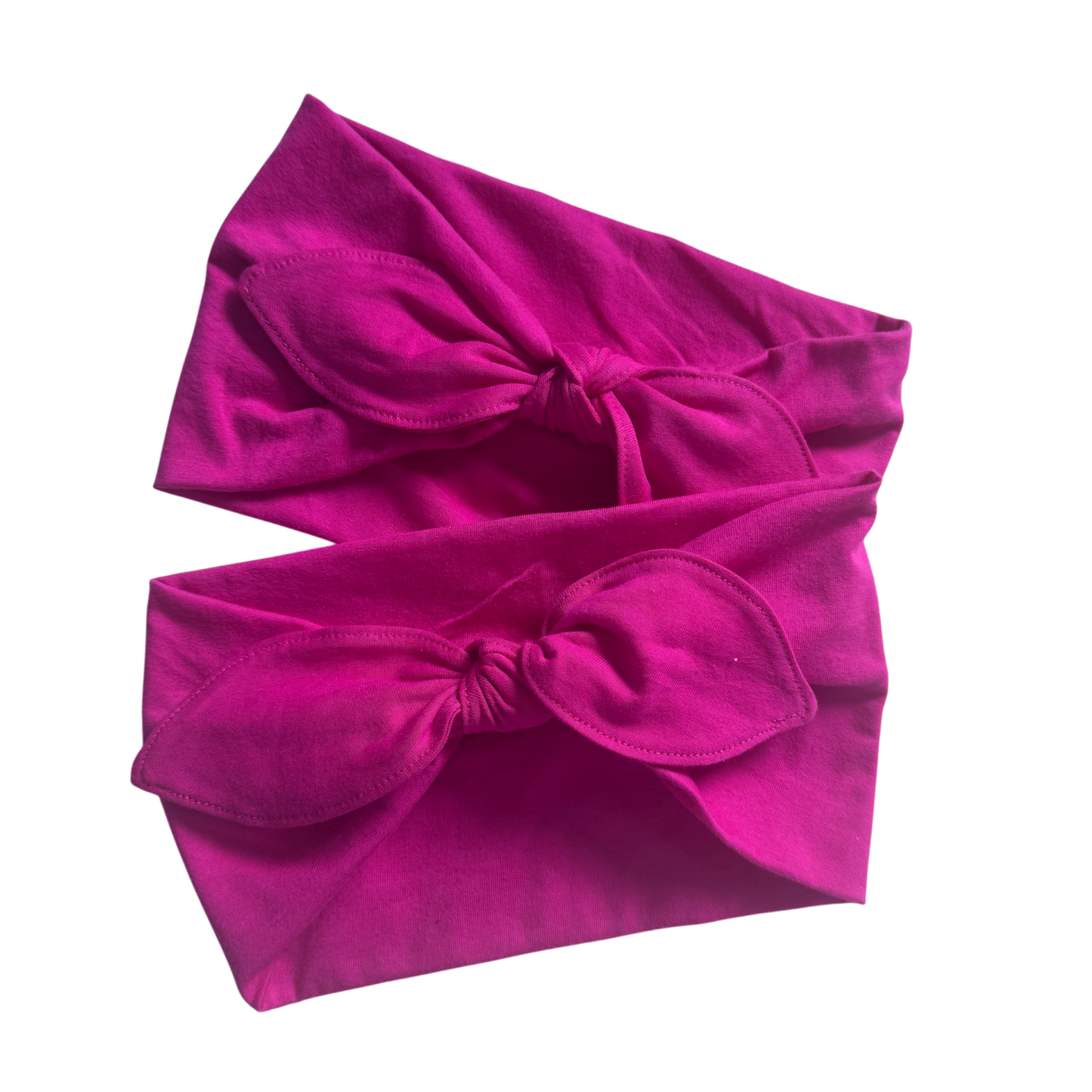 Binky Bunny Ear Headband | Bright Pink Jersey