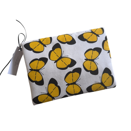 Elsie Clutch Bag | Yellow Butterfly