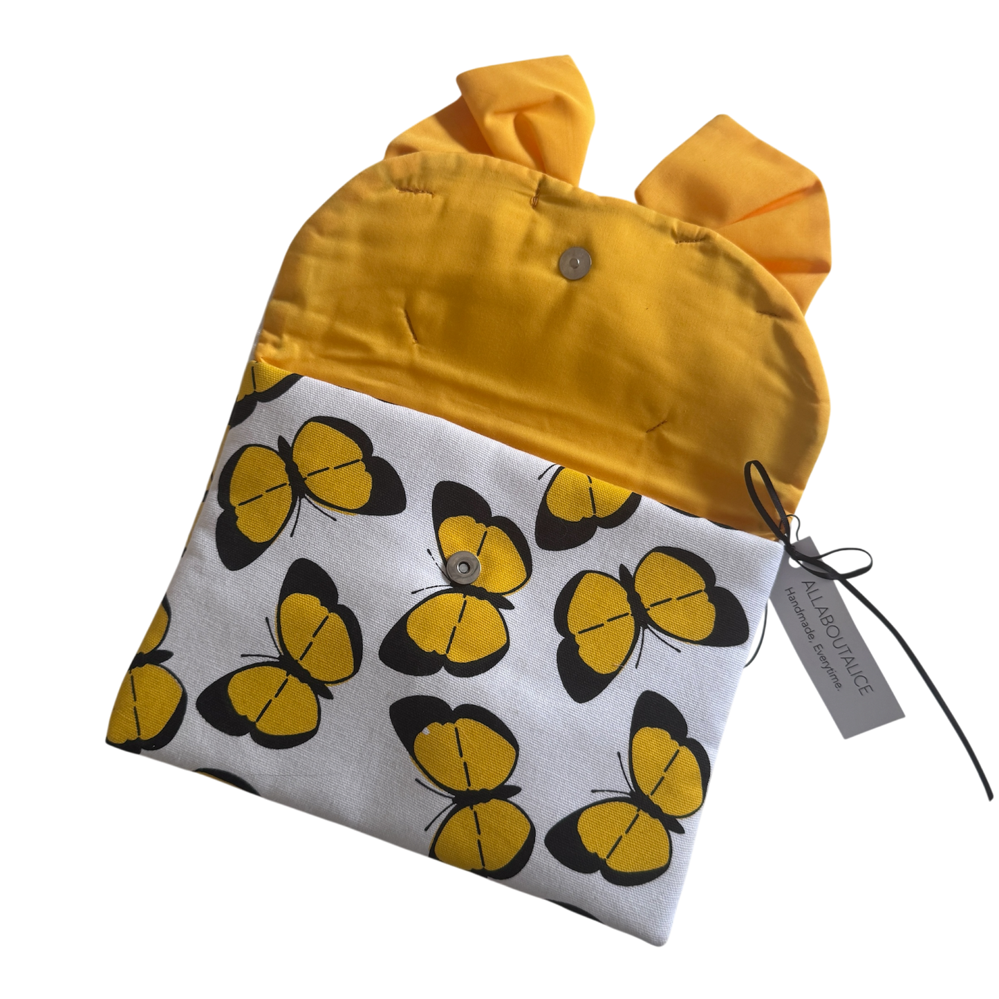 Elsie Clutch Bag | Yellow Butterfly