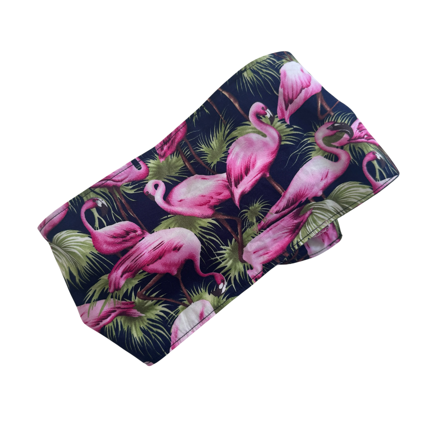 Florence Wired Headband | Pink & Navy Flamingo