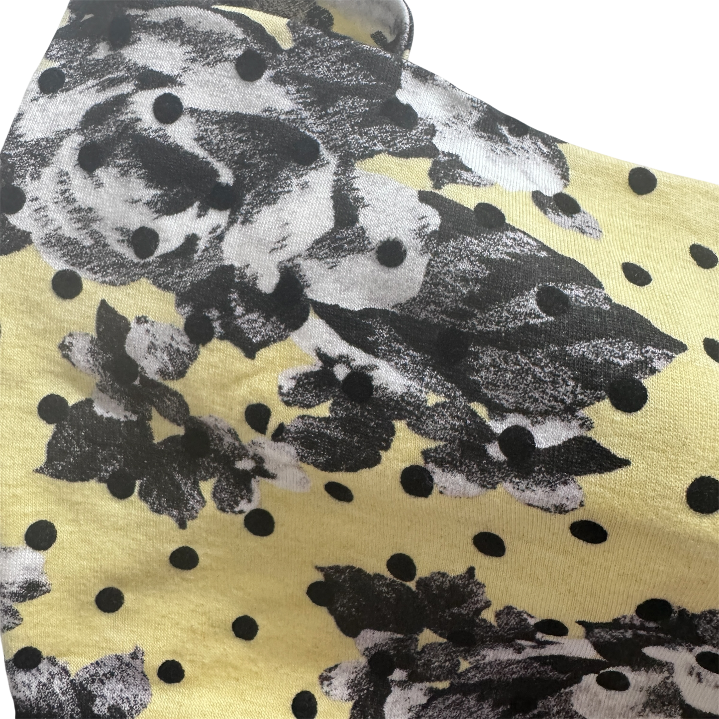 Binky Bunny Ear Headband | Yellow Polka Dot