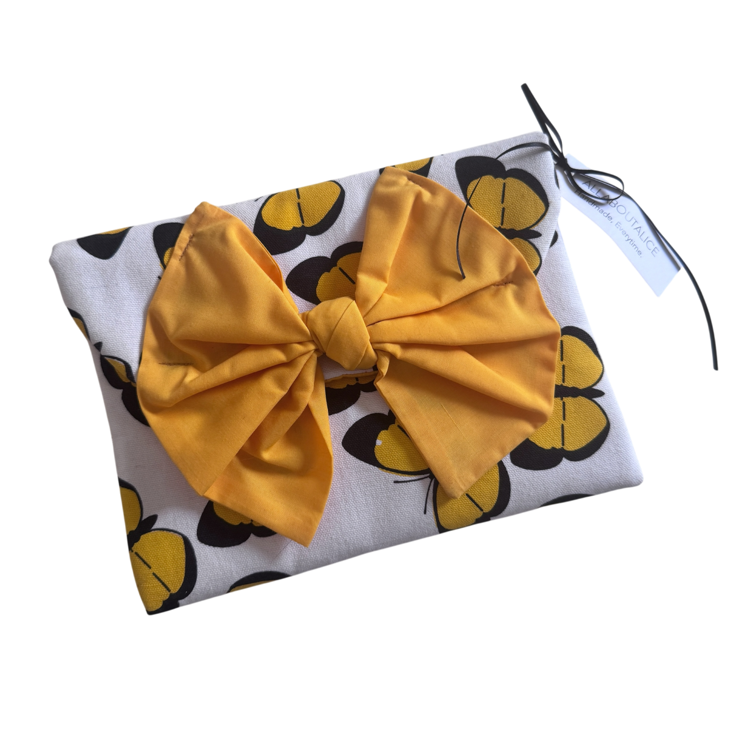 Elsie Clutch Bag | Yellow Butterfly