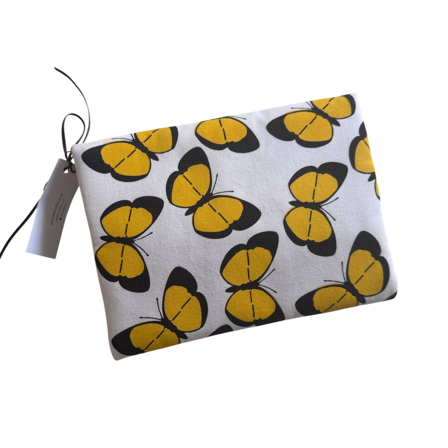 Elsie Clutch Bag | Yellow Butterfly