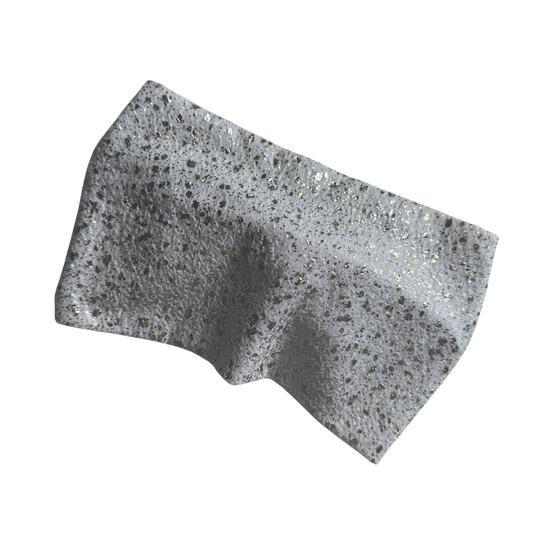Binky Bunny Ear Headband | Cream & Gold Flecked Jersey