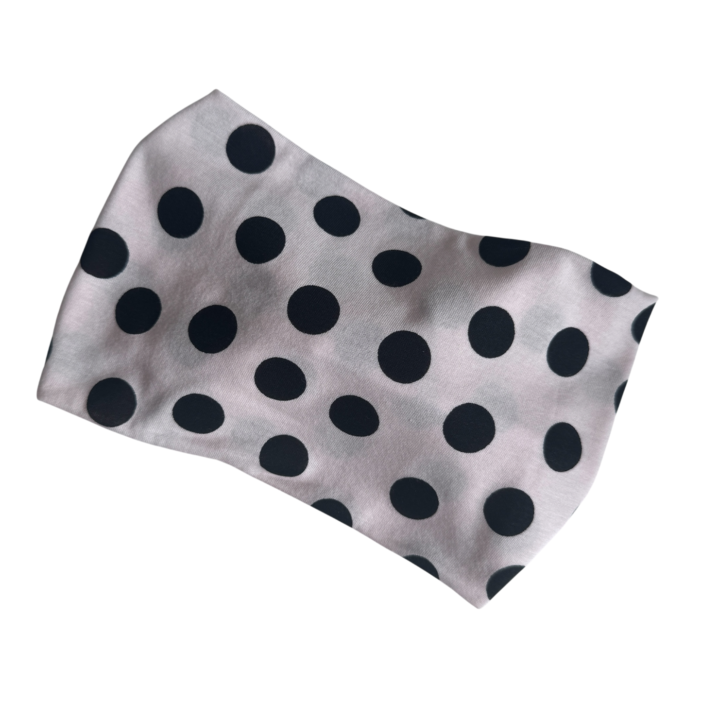 Binky Bunny Ear Headband | Cream/Black Polka Dot